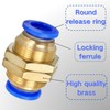 Annegk Pneumatic Connector Pneumatic Bulkhead Fitting Push In Fitting Bulkhead
