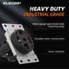 ELEGRP 30 Amps 125/250V Dryer Outlet, NEMA 14-30R Flush Mounting