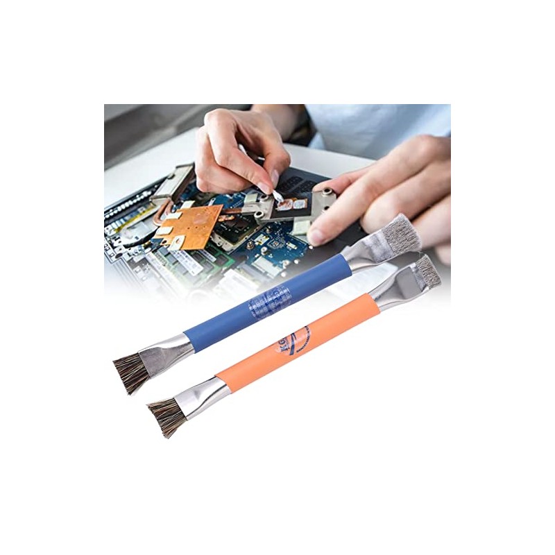 FTVOGUE 2pcs Board Brush Multi Angle Motherboard Cleaning Brush for