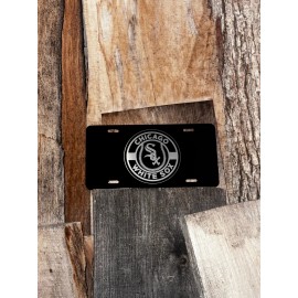 Morning Star Studios Chicago White Sox Aluminum License Plate Laser Etched Car Vehicle Truck Tag Man
