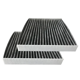 dualmax Honda Replacement Air Conditioning Filter, N-BOX/N-ONE/N-WGN Special 3-Layer Structure, Including Activated Carbon, Compatible Part Number: 80291-TY0-941, 2 Pieces
