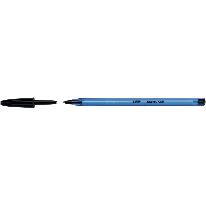 BIC Cristal Soft Ballpoint Pen Line Colour: Black Pack of