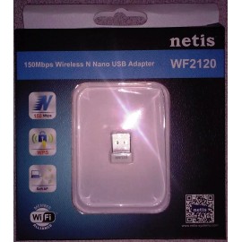 Netis Systems 150Mbps Wireless-N NANO USB Adapter Model WF2120 NO UPC