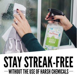 Aunt Fannie’s Glass & Window Cleaning Vinegar Wash, Natural Streak-Free Glass Cleaner, 16.9 Oz (6 Pack)