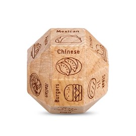 5 Year Anniversary Wood Gift for Him Her Couples Food Dice 5th Anniversary Wedding Gifts for Husband Wife Date Night Dices Wood 5th Anniversarys Food Decision Dice for Birthday Christmas Valentines