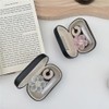 RURAUOGR Cute Contact Lens Case, Flower Design Pearl Inlay Glasses
