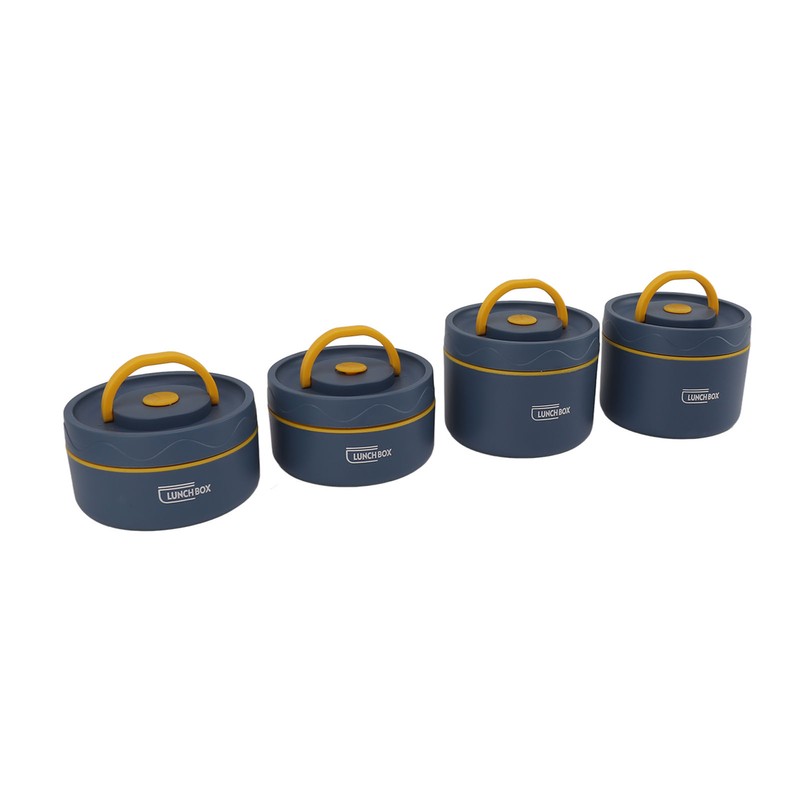 Bento Lunch Box Round with Lid Bag Leakage Proof Stainless