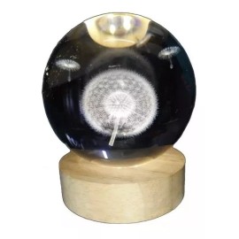 Total Supplier Bola De Cristal Con Imagen 3d Y Luz Cálida Diente De Leon