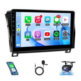 Android Car Radio for Toyota Tundra 2007-2013 Toyota Sequoia 2008-2018, 10.1inch IPS Touch Screen Stereo, Wireless Carplay Android Auto Bluetooth GPS WiFi FM (Model A Not Fit J.B.L)