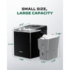 Silonn Countertop Ice Maker with Expanding Ice Basket, 9 Cubes