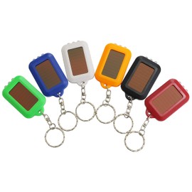 [Set of 6 Colors] Handy Light, Key Chain, Mini Solar Light, 3 Rows