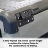BOXOB 2 Pcs Cooler Hinges Replacement Compatible with Igloo 150-165