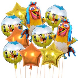 10PCS Bauernhof Geburtstag Deko,Bauernhoftier Luftballons,Ballon Set Bauernhof,Bauernhof Tier Partydekorationen,Geeignet für Kindergeburtstagsfeier Themenparty,Partydekorationen