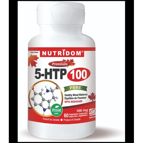 Nutridom 5-HTP 100 mg 60 Vegi Capsules