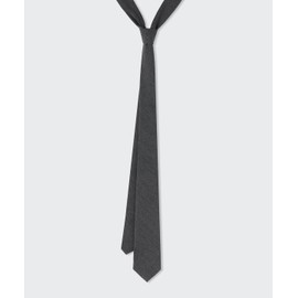 Musinsa Standard Wool-Like Narrow Solid Tie [Medium Gray]