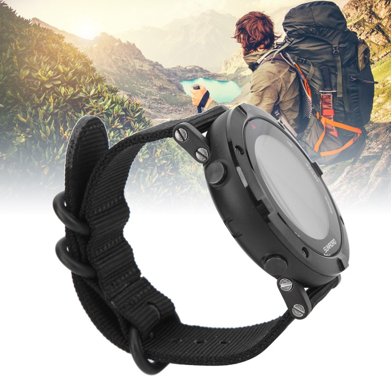 Men's Digital Sport Wristwatch GPS Running Swimming Watch with Compass