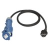 CEE Adaptor Cable 230 V Schuko Plug to CEE Coupling
