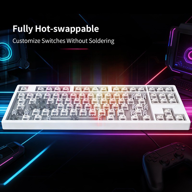 IROK FE87 V2 IMC Wired Mechanical Keyboard, Dual 8KHZ Polling