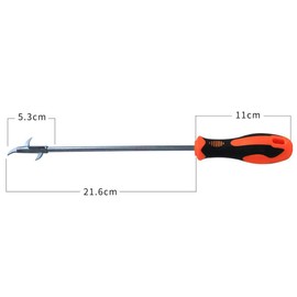 1 Piece Car Tire Cleaning Hook Car Tire Clear Stone Hook Car Tire Stones Remover Hooks Auto Tyre Protector Repair Tools Auto Tyre Protector Groove Stones Remover Hooks with Storage Bag(Orange, Black)