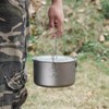 Boundless Voyage 2900ml Camping Pot Titanium Pot with Lid Folding