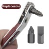Emvanv Mini Ratchet Wrench Screwdriver, 2 Pcs Elbow Head &