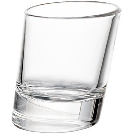 Pisa Shot Glasses 1.8oz / 50ml - Pack of 6 | 5cl Shot Glasses, Angled Shot Glasses, Tilted Shot Glasses