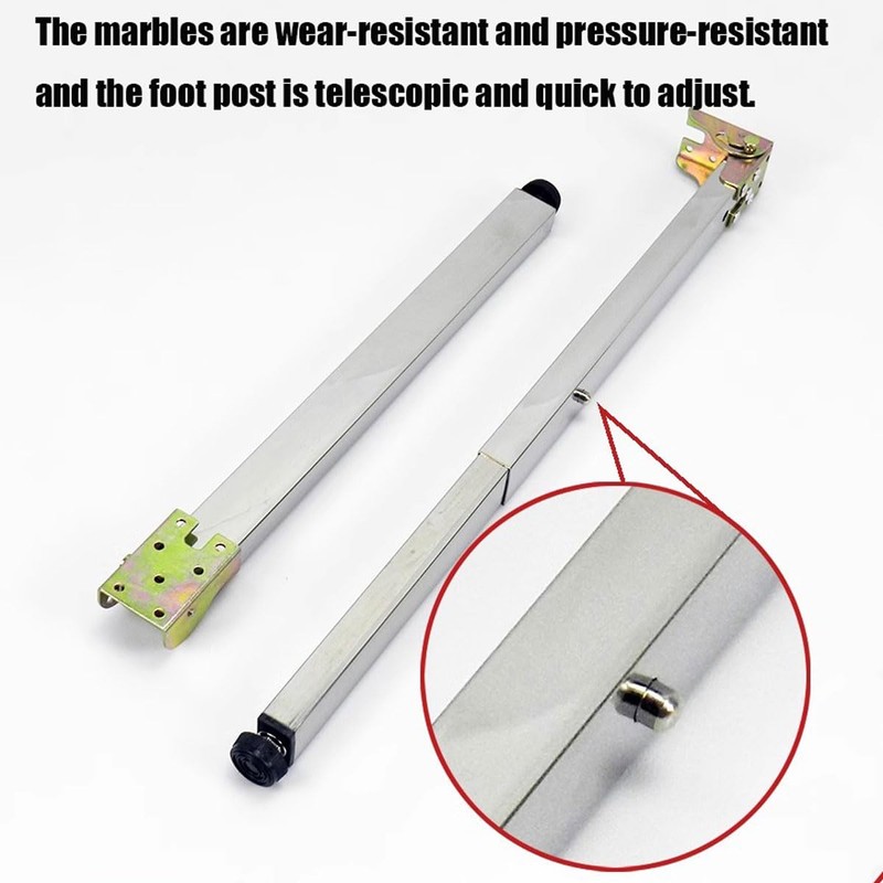 Stainless Steel Folding Table Legs - Adjustable Height, Metal Legs