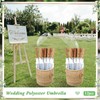 Cosblank 12 Pcs Wedding Umbrellas Bulk, 41 Inch Wedding Stick