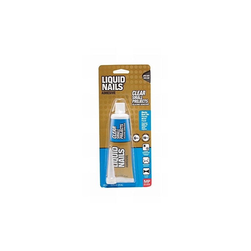 LIQUID NAILS 2.5 Oz. Clear Small Projects Multi-Purpose Adhesive Pack