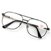 V.W.E. Large Clear Metal Tear Drop Reading Glasses - Big