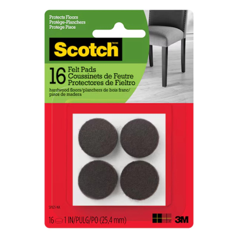 Scotch Felt Pads: 1 in. / 32-pack (Beige) [2-sets]