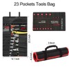 23 Pocket Tool Bag Roll Up, Tool Organizer for Men