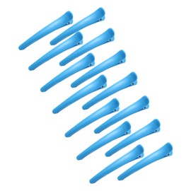 Professional Hair Clips 14 Pack for Styling Sectioning, Non Slip No-Trace Clips, Salon Barbershop and Home Hair Cutting Clips for Hairdresser Blue