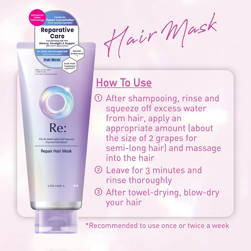 LUCIDO-L Re: Repair Hair Mask 200g