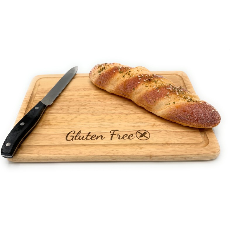 Gluten Free Engraved Wooden Chopping/Cutting Board for Coeliac, Celiac Kitchen.