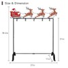 YEAHOME Christmas Stocking Holder Stand, Merry Christmas Metal Freestanding Stocking