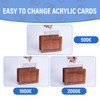 Wooden Money Box, Money Box with Counter, 3 Cards Savings