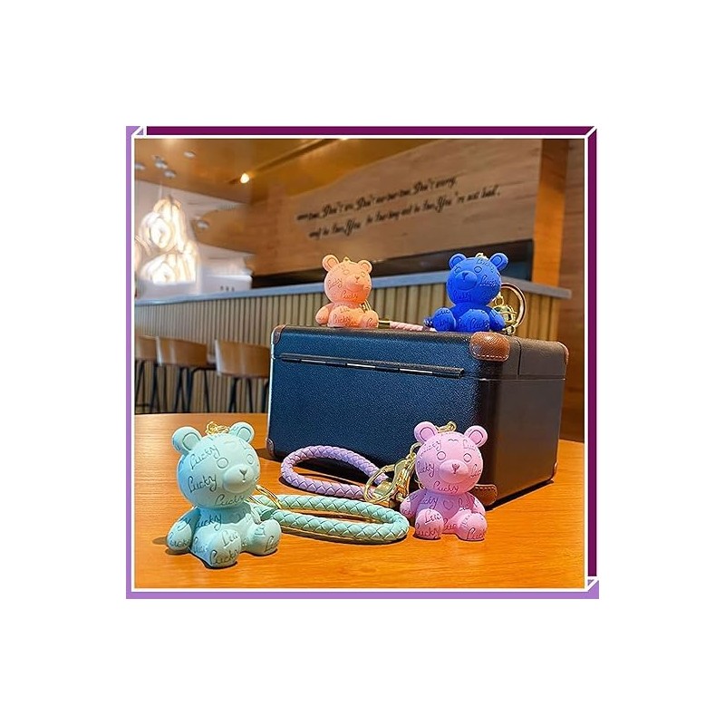 [AIXUAN] Cute Character Animal Keychain Decoration, Resin Car Strap, Couple