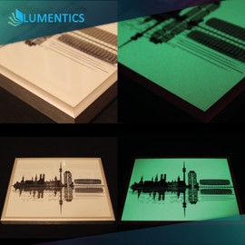 lumentics Premium Glow in the Dark Printer Paper for Laser Printers, Craft Paper, UV Paper, Glow in the Dark (DIN A4, Pack of 2)