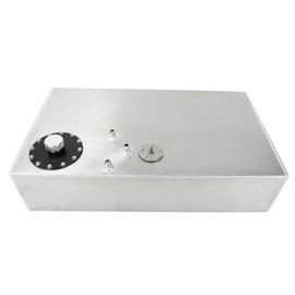 17 Gallon Street Rod Aluminum Race Fuel Cell Gas Tank w/ Cap & Level Sender 64L