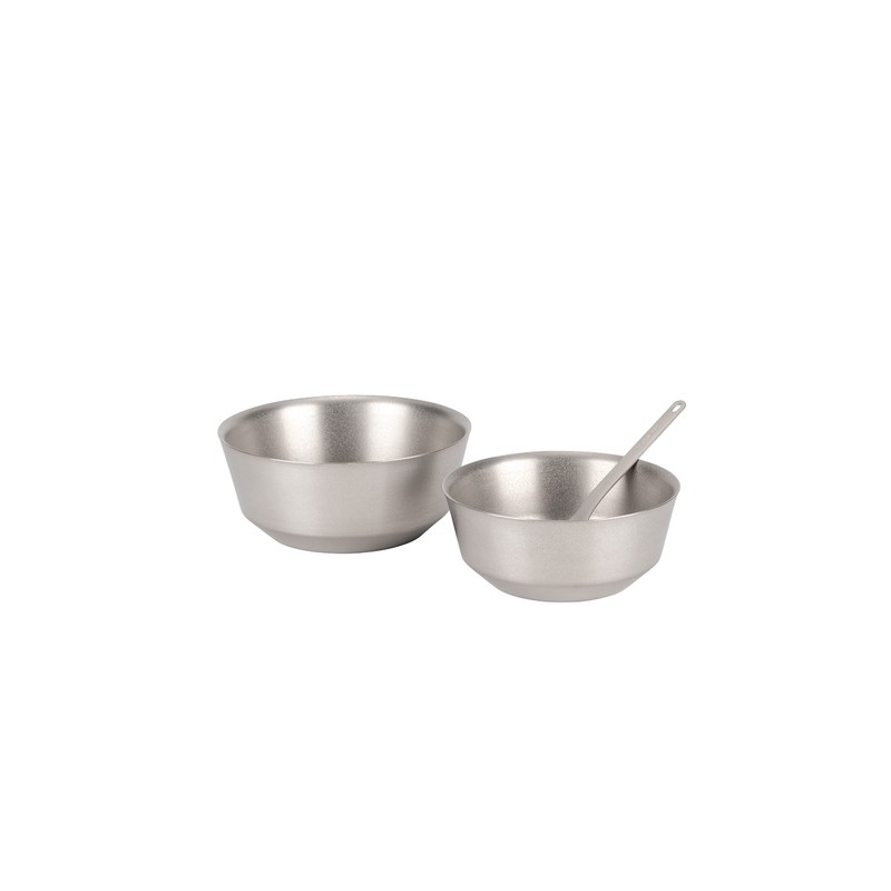 Snow Peak Titanium Double Bowl 600 TW-241 Camping Outdoor Bowl,