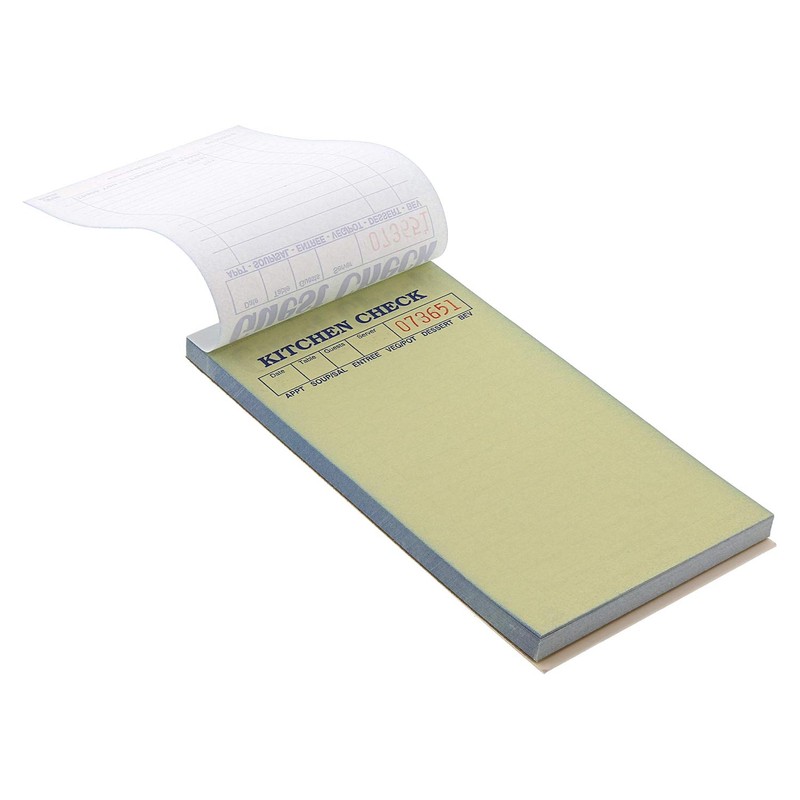 AmerCare Royal Green Guest Check Paper Receipt Book, Carbonless Order