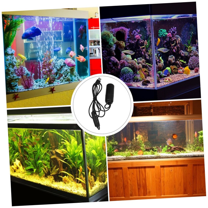 Hohopeti Tank Oxygen Pump Mini Air Pump for Aquarium Quiet
