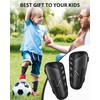 AirsFish Children's Football Certified Shin Pads, Lightweight, Durable, Non-Slip Shin
