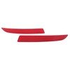 1 Pair Rear Bumper Reflector 63147318556 Red Housing Strong Retroreflection
