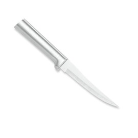 Rada Cutlery Super Parer Knife (R127), 4.38" Stainless Steel Hollow Ground Blade, Made in USA, Silver Handle