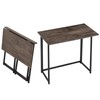 VECELO Folding Desk 31.5 Inch Writing Desk Home Office Sturdy