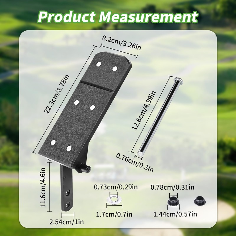 10L0L Golf Cart Accelerator & Brake Pedal Pad Kit Compatible