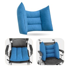 Wheelchair Cushion for Pressure Relief Lateral Support for Wheelchair Seniors Back Support Cushion Improve Sitting Posture, So That The Elderly Sit in The Wheelchair More Comfortable