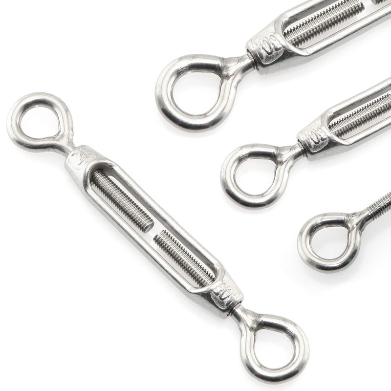 GLE2016 Stainless Steel 304 Turnbuckle Wire Rope Tension Pack of